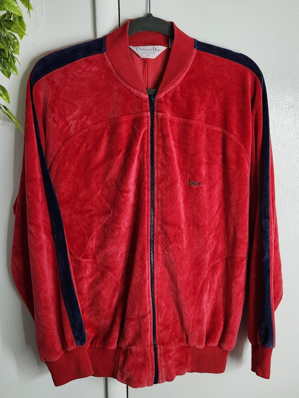 👏🏼✨️Vintage Christian Dior Monsieur Velour Track Jacket ❤️✨️